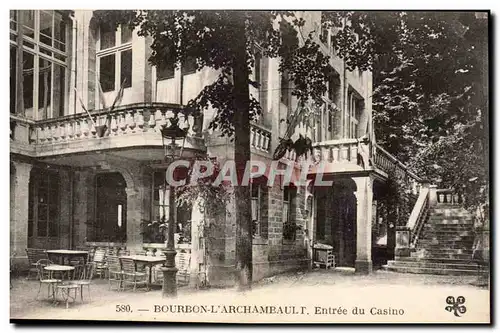 Bourbon l&#39Archambault Cartes postales Entree du casino