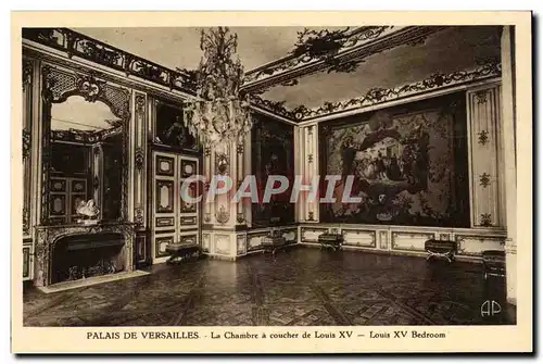 Versailles - Palais de Versailles - La chambre a Coucher de Louis XV - Ansichtskarte AK