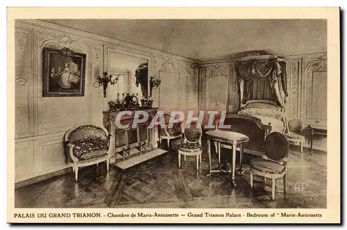 Versailles - Palais du Grand Trianon - Chambre de Marie Antoinette - Ansichtskarte AK