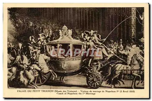 Versailles - Petit Trianon - Musee des Voitures - Voiture de Mariage de Napoleon 1 - April 1810 - CP