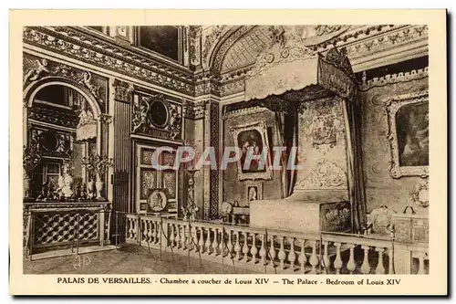 Versailles - Le Palais de Versailles - Chambre a coucher a Louis XIV - Cartes postales