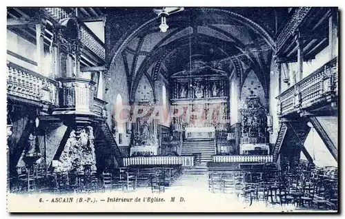 Ascain - Interieur de l&#39Eglise - Cartes postales