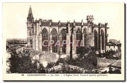 Carcassonne - La Cite - L'Egise Saint Nazaire - Cartes postales