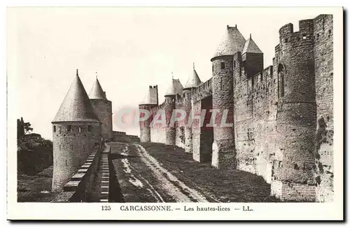 Carcassonne - Les hautes lices - Ansichtskarte AK