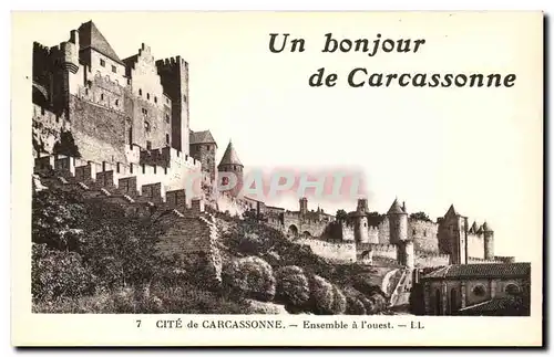 Carcassonne - Un Bonjour de Carcassonne - Cartes postales