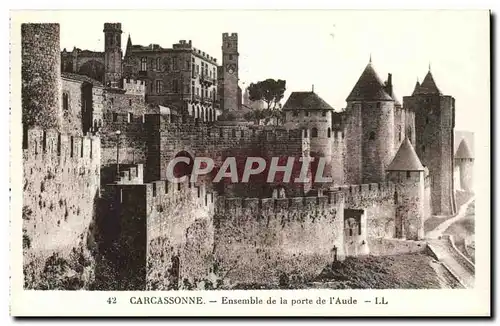 Carcassonne - Ensemble de la Porte de l&#39Aude - Cartes postales