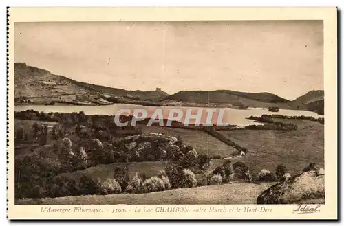 Auvergne - Lac Chambon entre Murols et le Mont Dore - Ansichtskarte AK