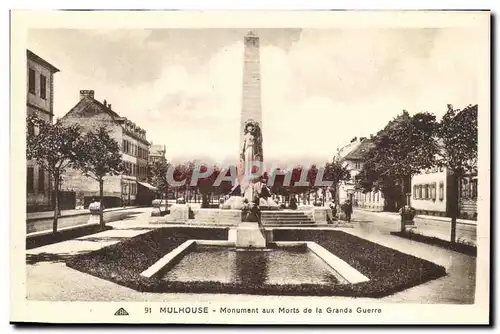 Mulhouse - Monument aux Morts de la Grande Guerre - Cartes postales