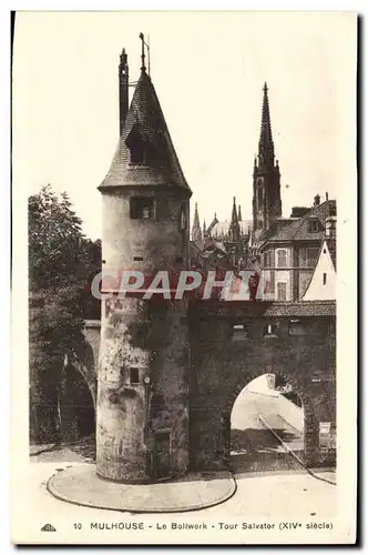 Mulhouse - Le Bollwork - Tour Salvator - Ansichtskarte AK