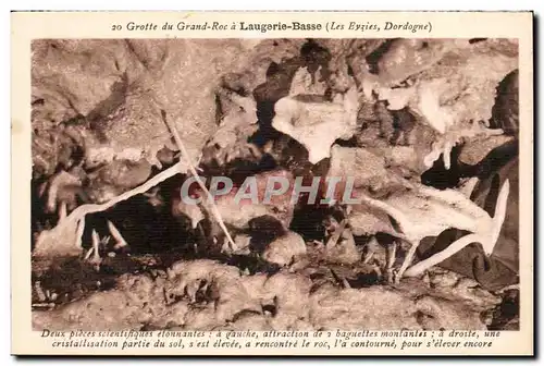 Laugerie Basse - Grotte du Grand Roc - Deux pieces scientifique etonnantes - Cartes postales