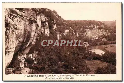 Laugerie Basse - Vue de la Terrasse Ansichtskarte AK