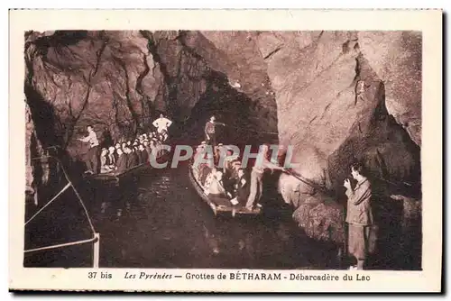 Grottes de Betharram - Debarcadere du lac - bateau Ansichtskarte AK