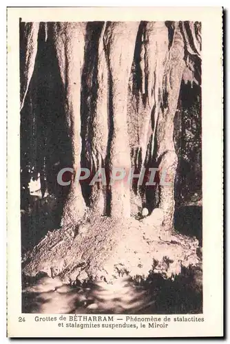 Grotte de Betharram Ansichtskarte AK Phenomene de stalactites et stalagmites suspendues le miroir