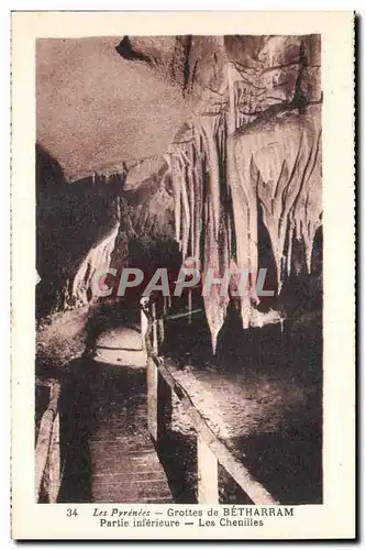 Grotte de Betharram Cartes postales Partie inferieure Les chenilles