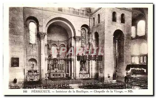 Perigueux Cartes postales Interieur de la basilique Chapelle de la vierge