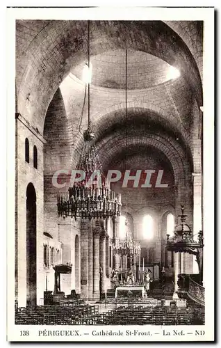 Perigueux Cartes postales CAthedrale Saint Front La nef
