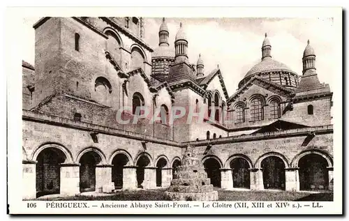 Perigueux Cartes postales Ancienne abbaye Saint Front Le cloitre