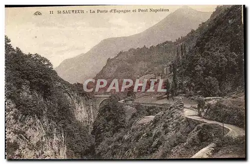 Saint Sauveur Ansichtskarte AK La porte d&#39Espagne et le pont Napoleon