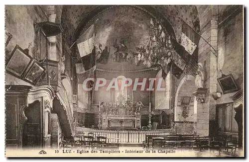Luz Cartes postales Eglise des templiers interieur de la chapelle