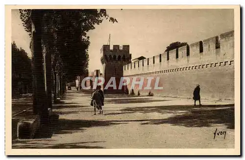 Avignon Cartes postales Palais des papes Les remparts