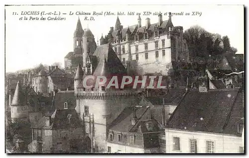 Loches Cartes postales Le chateau