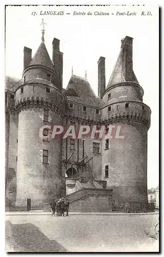 Langeais Cartes postales Entree du chateau