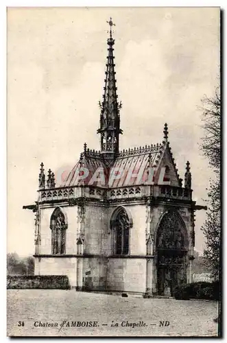 Chateau d&#39Amboise Cartes postales La chapelle