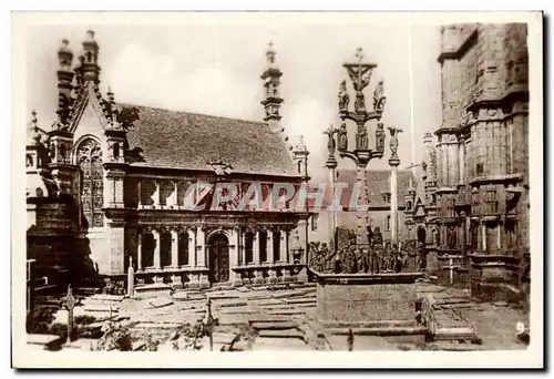 CARTE PHOTO Calvaire St Thegonnec Ossuaire