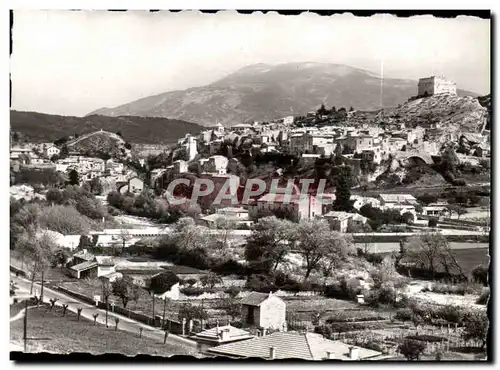 Cartes postales moderne Vaison la Romaine Vue generale sur la ville haute au fond le Mont Ventoux