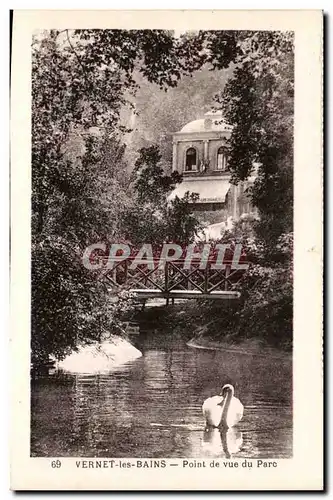 Cartes postales Vernet les Bains Point de vue du parc