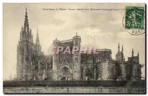 Ansichtskarte AK Notre Dame de l&#39epine Facade laterale sud