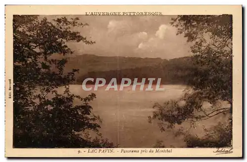 Cartes postales Auvergne Lac Pavin Panorama pris du Montchal