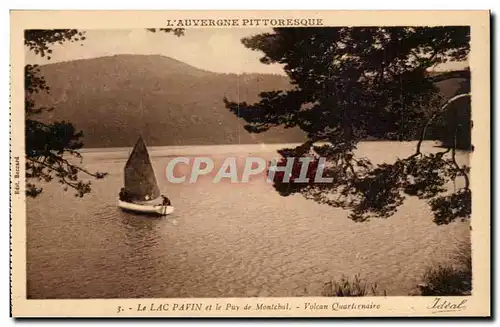 Ansichtskarte AK Auvergne Le lac Pavin et le Puy de Monichal Volcan Quaternaire