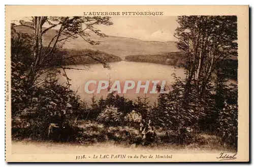 Ansichtskarte AK Auvergne Le lac Pavin vu du Puy de Montchal