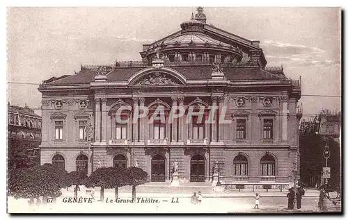 Suisse Geneve Ansichtskarte AK Le grand theatre