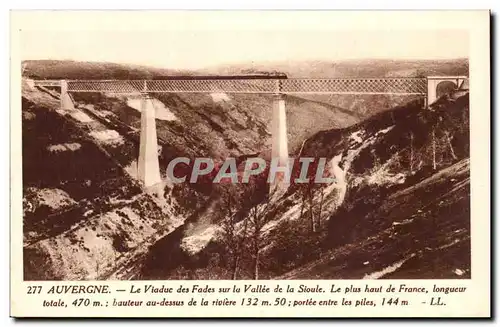 Auvergne Ansichtskarte AK Le viaduc des FAdes sur la vallee de la Sioule