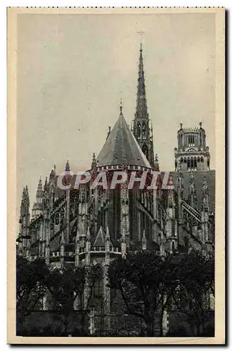 Orleans Cartes postales La cathedrale Ste CRoix L&#39abside vue du jardin de l&#39ancien eveche