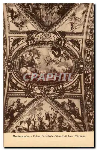 Italie Italia Cartes postales Montecassino Chiesa cattedrale (dipinti di Luca Giordano)