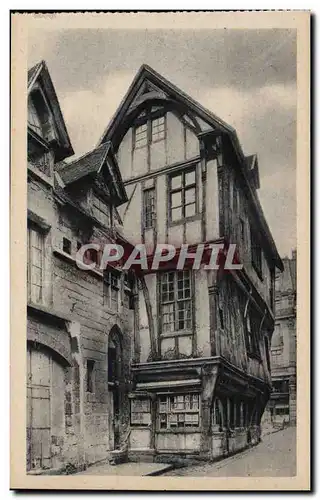 Rouen Ansichtskarte AK Vieilles maisons du 15eme Rue Saint Romain