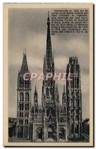 Rouen Cartes postales la cathedrale Ensemble