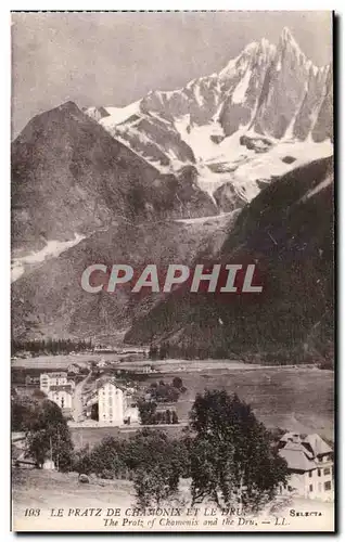 Chamonix Cartes postales Les pratz et le Dru