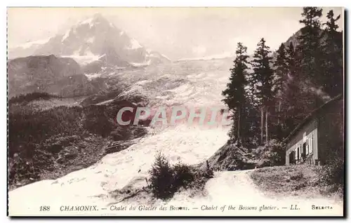 Chamonix Ansichtskarte AK Chalet du glacier des Bossons