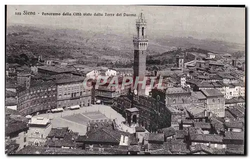 Cartes postales Italie Italia Siena Panorama della Cita visto dalla Torre del Duomo