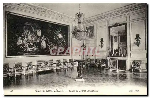 Ansichtskarte AK Compiegne Palais Salon de Marie Antoinette