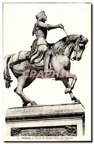 Ansichtskarte AK Orleans Statue de Jeanne d&#39arc par Foyatier