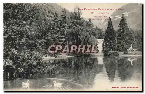 Cartes postales Luchon Lac du parc des Quinconces