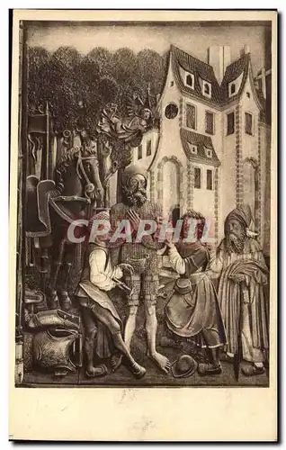Cartes postales Eglise de St Guillaume a Strasbourg Legende du duc Guillaume d&#39Aquitaine bas relief en bois