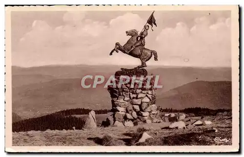 Cartes postales Ballon d&#39Alsace La statue de Jeanne d&#39arc et la vallee de la Moselle