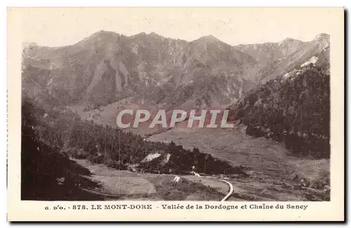 Ansichtskarte AK Le mont Dore Vallee de la Dordogne et chaine du SAncy