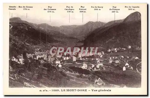 Ansichtskarte AK Auvergne Le Mont Dore Vue generale